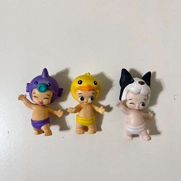 Moose Toys Twozies Lot of 7 Duck Tiger Dog Parrot Fish Donkey - Picture 2 of 5